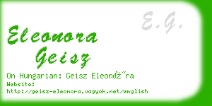 eleonora geisz business card